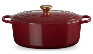 Le Creuset Evolution – Cocotte ovale en fonte émaillée 31 cm – Rouge Grenat