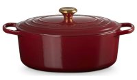 Le Creuset Evolution – Cocotte ovale en fonte émaillée 31 cm – Rouge Grenat
