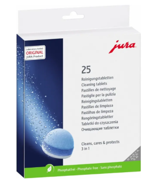 JURA Pack de 25 Pastilles de Nettoyage 3 Phases