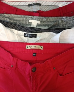Lot 20 pantalons femme neufs – Tailles 34 à 48 – 4 € pièce