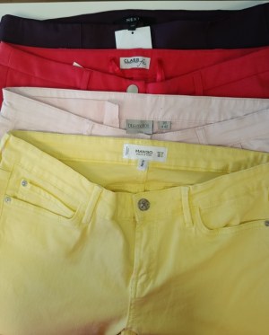 Lot 20 pantalons femme neufs – Tailles 34 à 48 – 4 € pièce