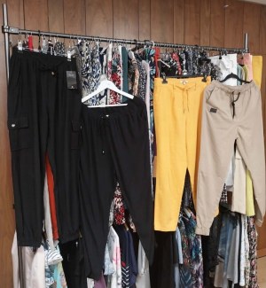 Lot +60 pantalons femme – Seconde main classe Premium – 3 € pièce – 180 € le lot