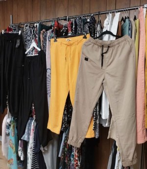 Lot +60 pantalons femme – Seconde main classe Premium – 3 € pièce – 180 € le lot