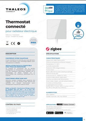 Lot 400 pièces — Thermostats connectés & appareils centraux Zigbee, neufs avec facture...