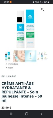 Lot revendeur de 24 crèmes anti-âge Effica-Derme 50 ml – DDM 05/2027