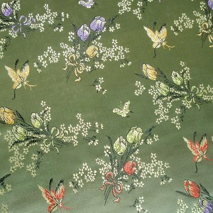 Tissu de brocart au broderie fine - Vente tissus en gros ou moyen quantité (G175)