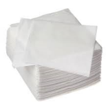 1500 Serviettes blanches 30x30cm 1 pli