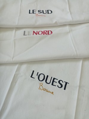 Serviettes de table recyclées siglés grand chef