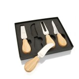 Set Fromages Koet en Bois et en Acier Inox - Objet publicitaire AVEC ou SANS logo - Cad...