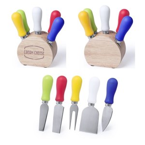 Set Fromages Roldic en Bois et Acier Inox - Objet publicitaire AVEC ou SANS logo - Cade...