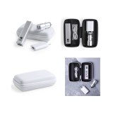 Set Power Bank Tilmix en Aluminium - Objet publicitaire AVEC ou SANS logo - Cadeau clie...