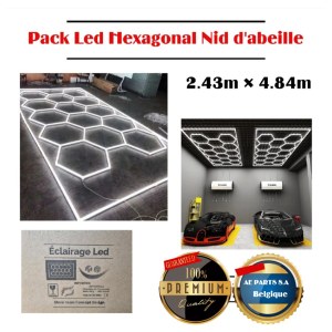 Lampe led hexagonal : show room, salon coifure, garage , detailling