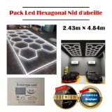 Lampe led hexagonal : show room, salon coifure, garage , detailling