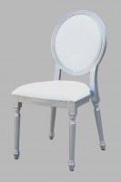 Chaise en aluminium et rembourré