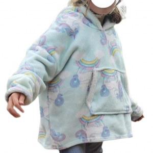 Sweat Plaids Enfants - Entièrement doublés - Motif Panda ou Licorne