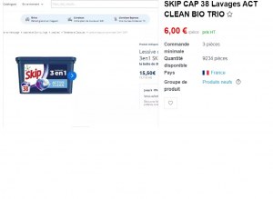 SKIP CAP 38 Lavages ACT CLEAN BIO TRIO