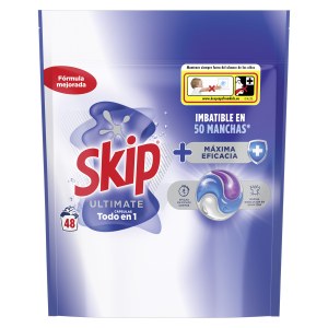 Lessive skip capsules ultimate 48 dosettes