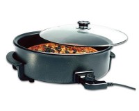 Pizza Pan - Poêle Electrique Multifonction 42cm 1500W