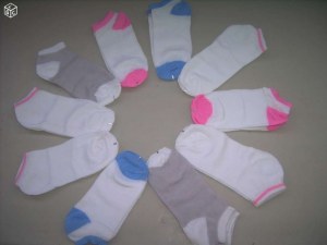Lot 450 paires SOCQUETTE femme 35/41 BI COLOR
