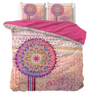 " Sofie " Set 2/3 pcs Parure de Lit 100% Coton Housse de Couette+Taie d'Oreiller 140-20...