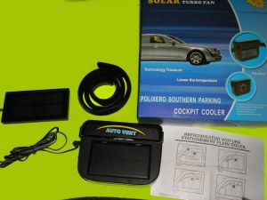 Refroidisseur solaire parking plein soleil