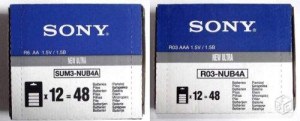 Lot 240 piles sony lr6 aaneuf petit prix