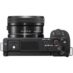 Sony ZV-E10 Mirrorless Camera with 16-50mm Lens and Basic Bundle (Black)