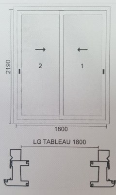 Coulissant Millet PVC