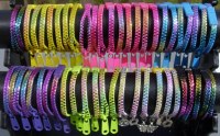 Lot revendeur 100 bracelets ZIP fluo