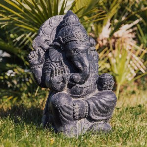 Grossiste Statue Statue Ganesh en pierre naturelle ou pierre reconstituée
