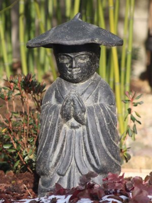 Grossiste statue moine de la sagesse, statue moine bouddhiste, shaolin, pierre naturelle, pierre...