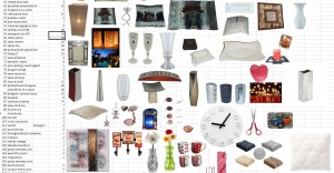 Lot d'objets de décoration