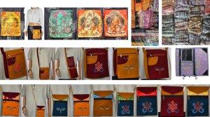 Lot 219 Sacs Bouddhistes Brodés Trousses Portefeuilles Artisanat Népal - Grossiste Reve...