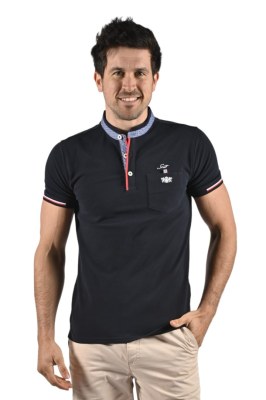 Polo en Coton Col Mao Scott Storko