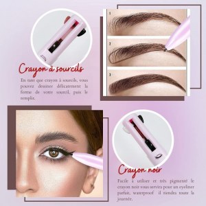SHOP-STORY - QIBEST : Stylo Crayon de Maquillage 4 Couleurs Eye liner, Rouge à Lèvres...