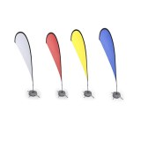 Support Drapeau Pentho en Acier et Fibre de Verre - Objet publicitaire AVEC ou SANS log...