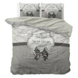 " Sweet Dreams" Anthracite Set 2/3 pcs Parure de Lit 100% Coton Housse de Couette+Taie...