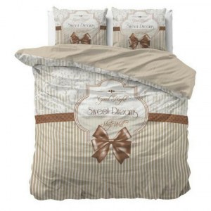 "Sweet Dreams" Set 2/3 pcs Parure de Lit 100% Coton Housse de Couette+Taie d'Oreiller...