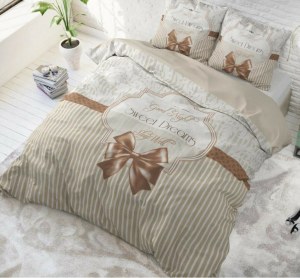 "Sweet Dreams" Set 2/3 pcs Parure de Lit 100% Coton Housse de Couette+Taie d'Oreiller...