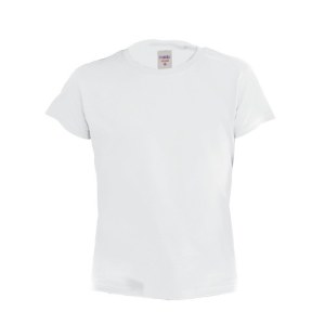 T-Shirt Enfant Blanc Hecom - Objet publicitaire AVEC ou SANS logo - Cadeau client - Gif...