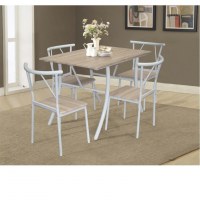 TABLE + 4 CHAISES 2 COULEURS