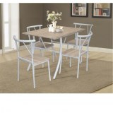 TABLE + 4 CHAISES 2 COULEURS