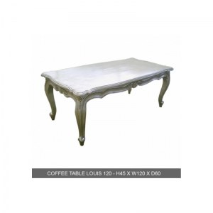 Table basse argentée