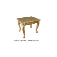 Table basse baroque dorée