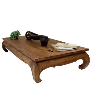 Table basse opium bois massif 100 x 200 cm- Modèles très rares-