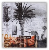 Tableau déco hollywood USA Palmier