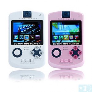 2.4 MP4 Player Game pouces avec appareil photo numérique (4 Go, blanc / rose)