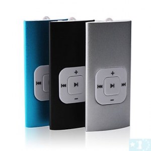 4Go Lecteur MP3 metalic - Noir, argent, bleu
