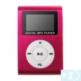 Elégant lecteur MP3 avec radio FM - 4 Go (noir, rouge, rose foncé )