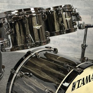 Tama Starclassic Maple 4pc Drum Set Black Clouds & Silver Linings w Black Hw